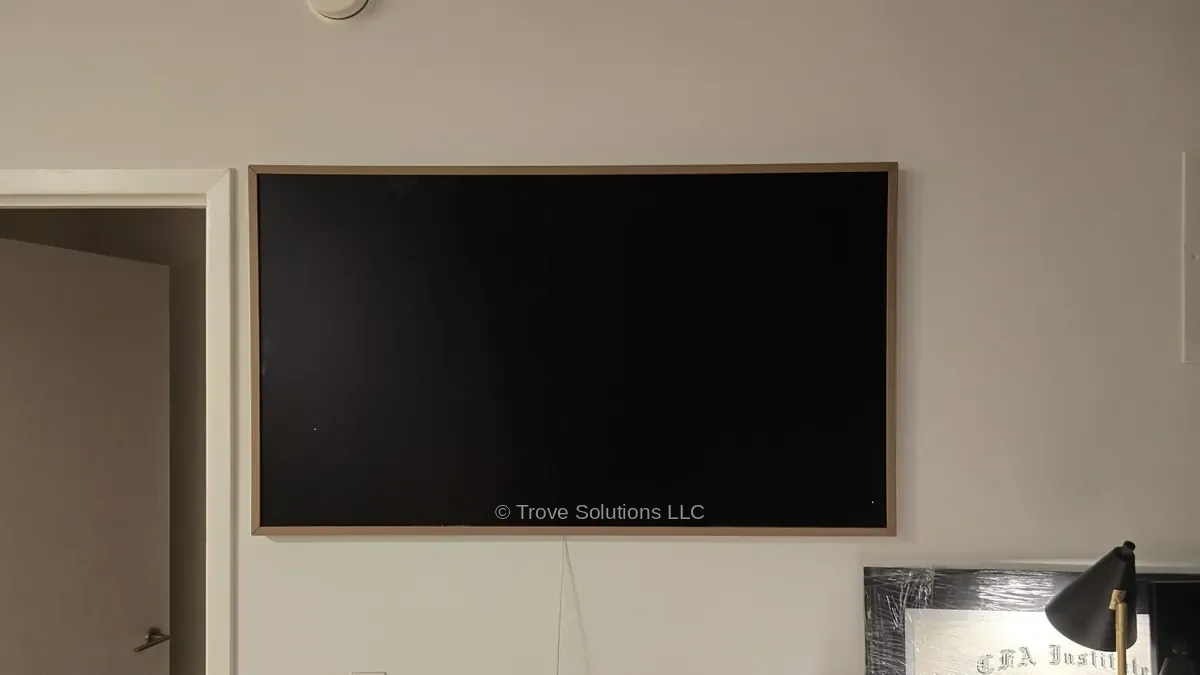 Samsung Frame TV installation Manhattan — flush mount