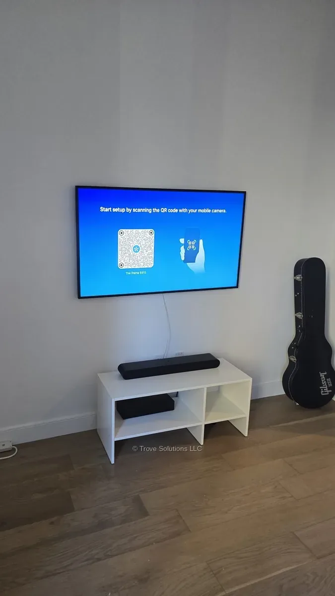 Samsung Frame TV flush mount installation Manhattan